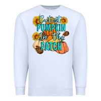 White Cutest Pumpkin In The Patch Premium Sweatshirt - Artiststas