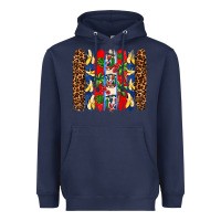 Navy dominican republic brushstrokes Heavyweight Hoodie - AdoDesignShop