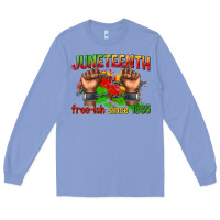 Colony Blue juneteenth free ish since 1865 Long Sleeve Tee - texasbilliewilder