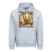 Heather Grey reading is dreaming with your eyes open Urban Hoodie - NancyCooperArtShop
