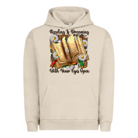Pigment French Oak reading is dreaming with your eyes open Urban Hoodie - NancyCooperArtShop