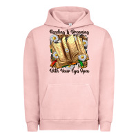 Pigment Salmon reading is dreaming with your eyes open Urban Hoodie - NancyCooperArtShop