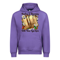 Tulip reading is dreaming with your eyes open Urban Hoodie - NancyCooperArtShop