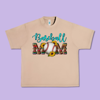 Western Leopard Serape Wooden Sunflowers  Turquoise Glitter Mom Baseba Urban Heavy Tee Designed By Artiststas