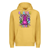 Antique Gold easter vibes peep faux sequin Premium Hoodie - MaliasSmallBusiness