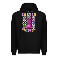 Black easter vibes peep faux sequin Premium Hoodie - MaliasSmallBusiness