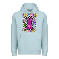 Blue Mist easter vibes peep faux sequin Premium Hoodie - MaliasSmallBusiness