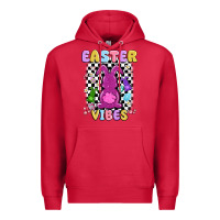 Cardinal easter vibes peep faux sequin Premium Hoodie - MaliasSmallBusiness