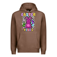 Chestnut easter vibes peep faux sequin Premium Hoodie - MaliasSmallBusiness