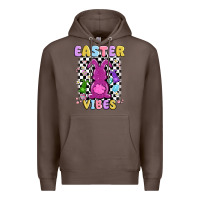 Coffee easter vibes peep faux sequin Premium Hoodie - MaliasSmallBusiness