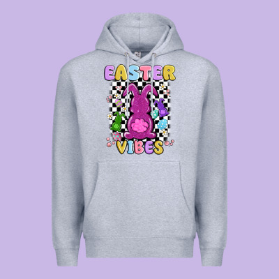 Easter Vibes Peep Faux Sequin Premium Hoodie Designed By Maliassmallbusiness