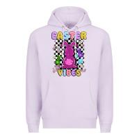Lilac easter vibes peep faux sequin Premium Hoodie - MaliasSmallBusiness