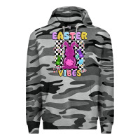 Slate Camo easter vibes peep faux sequin Premium Hoodie - MaliasSmallBusiness