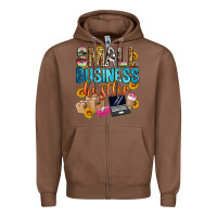 Chestnut small business hustler Zipper Hoodie - Zillion Design Studio