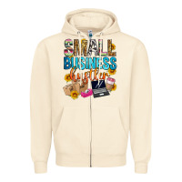 Sandshell small business hustler Zipper Hoodie - Zillion Design Studio