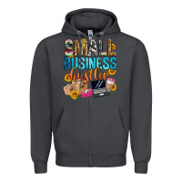 Smoke small business hustler Zipper Hoodie - Zillion Design Studio