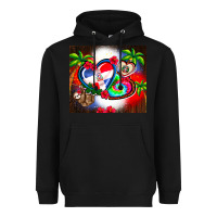 Black dominican republic  leopard Heavyweight Hoodie - AdoDesignShop