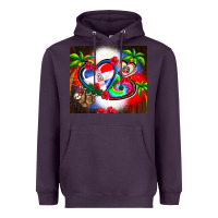 Plum dominican republic  leopard Heavyweight Hoodie - AdoDesignShop