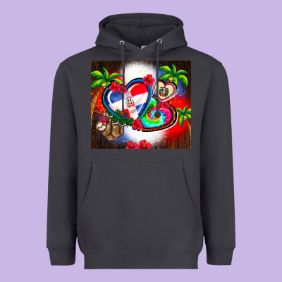 Dominican Republic  Leopard Heavyweight Hoodie Designed By Adodesignshop