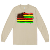 Mushroom juneteenth flag Long Sleeve Tee - texasbilliewilder