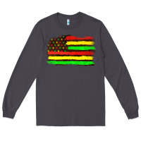 Smoke juneteenth flag Long Sleeve Tee - texasbilliewilder