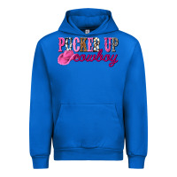 Cobalt pucker up cowboy Urban Hoodie - NancyCooperArtShop