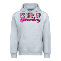 Heather Grey pucker up cowboy Urban Hoodie - NancyCooperArtShop