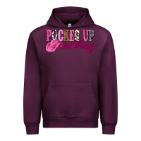 Mauve Wine pucker up cowboy Urban Hoodie - NancyCooperArtShop
