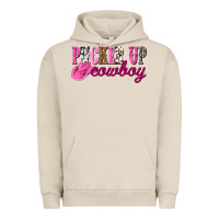 Pigment French Oak pucker up cowboy Urban Hoodie - NancyCooperArtShop