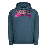 Pigment Midnight Navy pucker up cowboy Urban Hoodie - NancyCooperArtShop