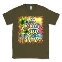 Army Green salt water and sunshine Classic Tee - texasbilliewilder