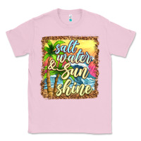Bubblegum Pink salt water and sunshine Classic Tee - texasbilliewilder