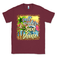 Burgundy salt water and sunshine Classic Tee - texasbilliewilder