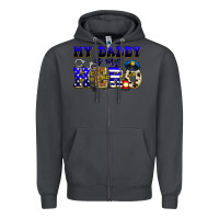 Smoke my daddy is my hero police Zipper Hoodie - Zillion Design Studio
