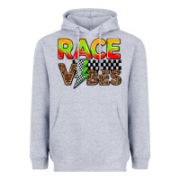 Heather Grey race vibes Heavyweight Hoodie - AdoDesignShop