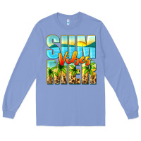 Colony Blue summer vibes Long Sleeve Tee - Zillion Design Studio