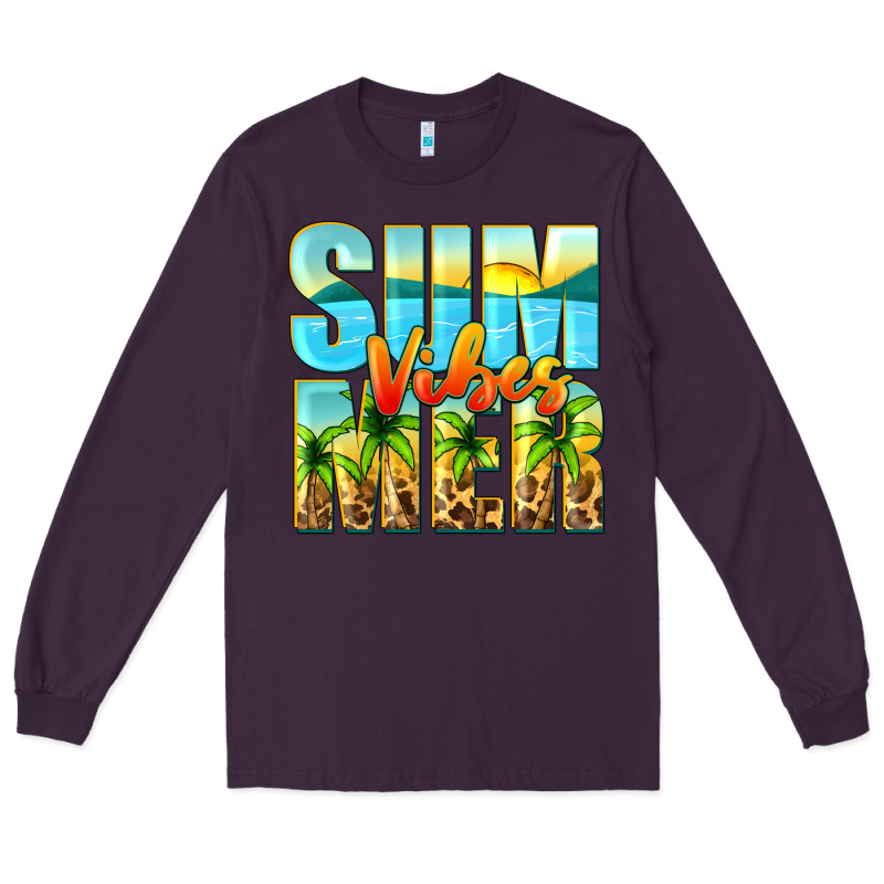 Summer Vibes Long Sleeve Tee by Zillion Design Studio | Teevron
