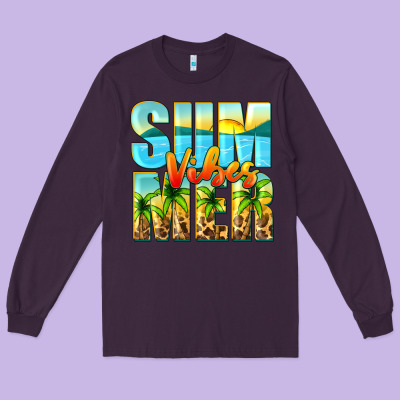 Summer Vibes Long Sleeve Tee Designed By Zillion Design Studio