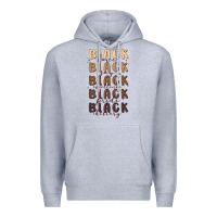 Heather Grey black history Premium Hoodie - MaliasSmallBusiness