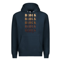 Navy black history Premium Hoodie - MaliasSmallBusiness