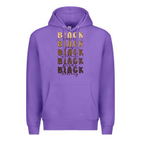 Purple black history Premium Hoodie - MaliasSmallBusiness
