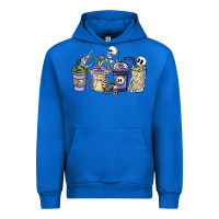 Cobalt skeleton coffee cups Urban Hoodie - NancyCooperArtShop