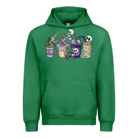 Emerald skeleton coffee cups Urban Hoodie - NancyCooperArtShop
