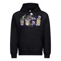 Foreset Green skeleton coffee cups Urban Hoodie - NancyCooperArtShop