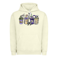 Pigment Pistachio skeleton coffee cups Urban Hoodie - NancyCooperArtShop