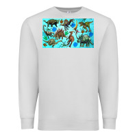 Dove Grey dinosaurs sippy cup Premium Sweatshirt - Artiststas