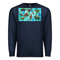 Navy dinosaurs sippy cup Premium Sweatshirt - Artiststas