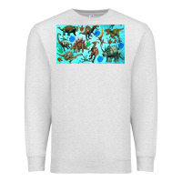 Oatmeal Heather dinosaurs sippy cup Premium Sweatshirt - Artiststas