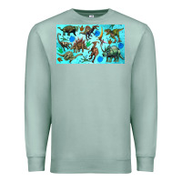 Seafoam dinosaurs sippy cup Premium Sweatshirt - Artiststas