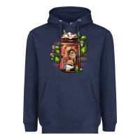 Navy mexican coffee cup cactus Heavyweight Hoodie - JahusDesignShop